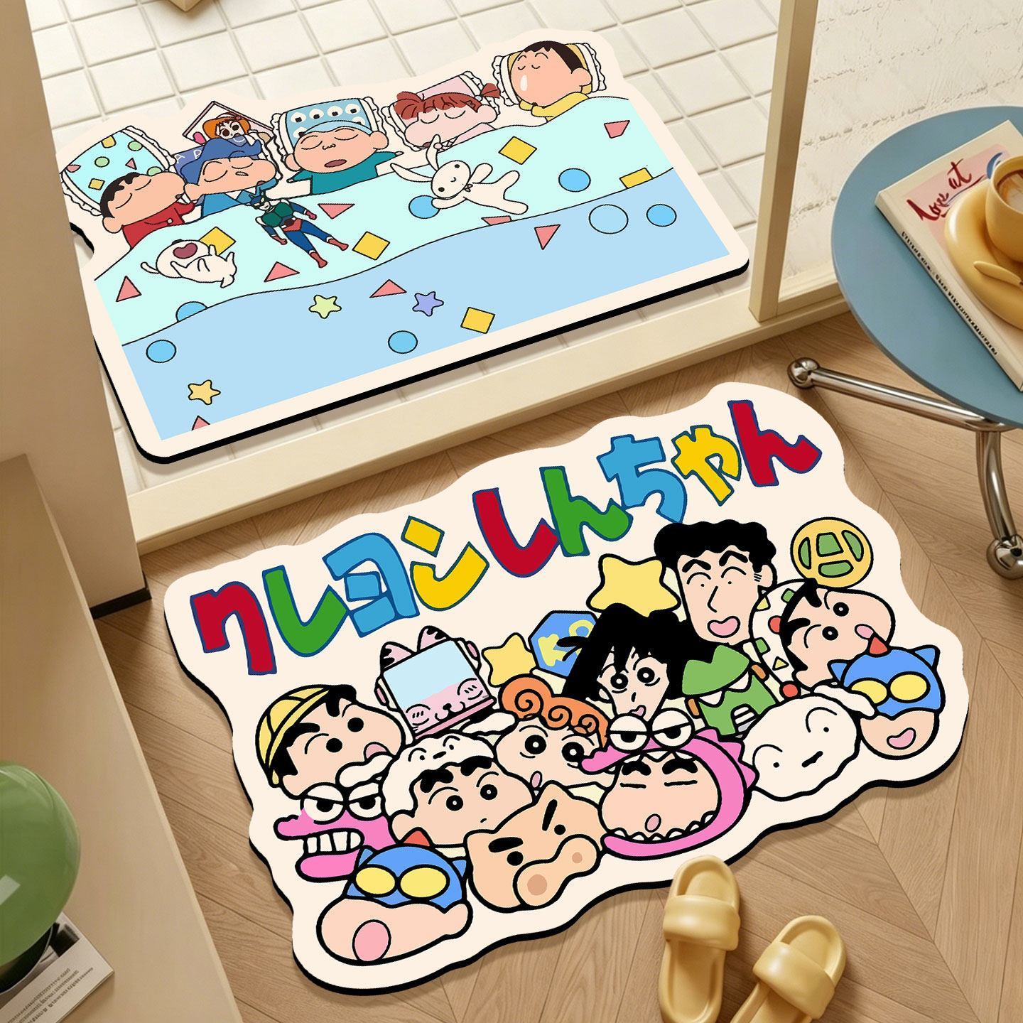 Home Bathroom Mats - Tappetino da Bagno Irregolare Crayon Shin-chan,
