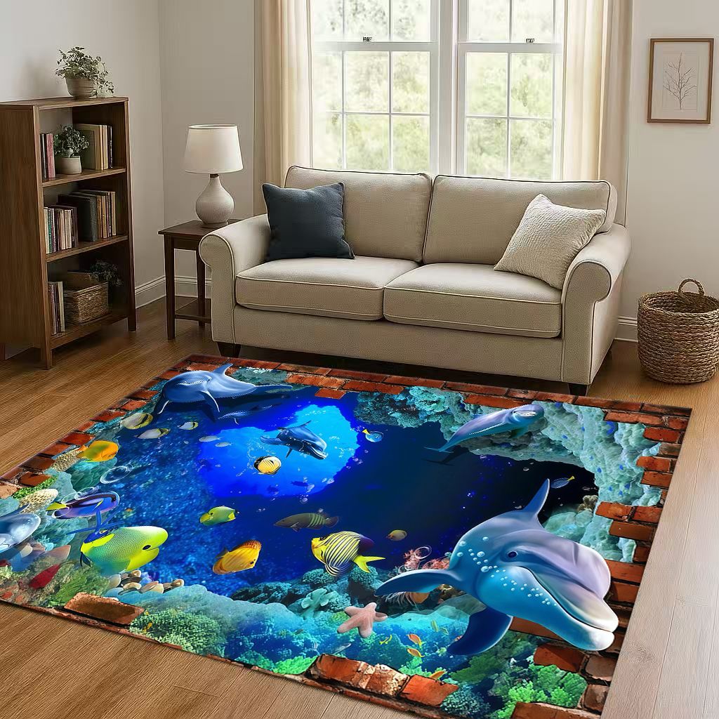 Home Bathroom Break - Nuovo 3D Illusion Underwater World Breaking