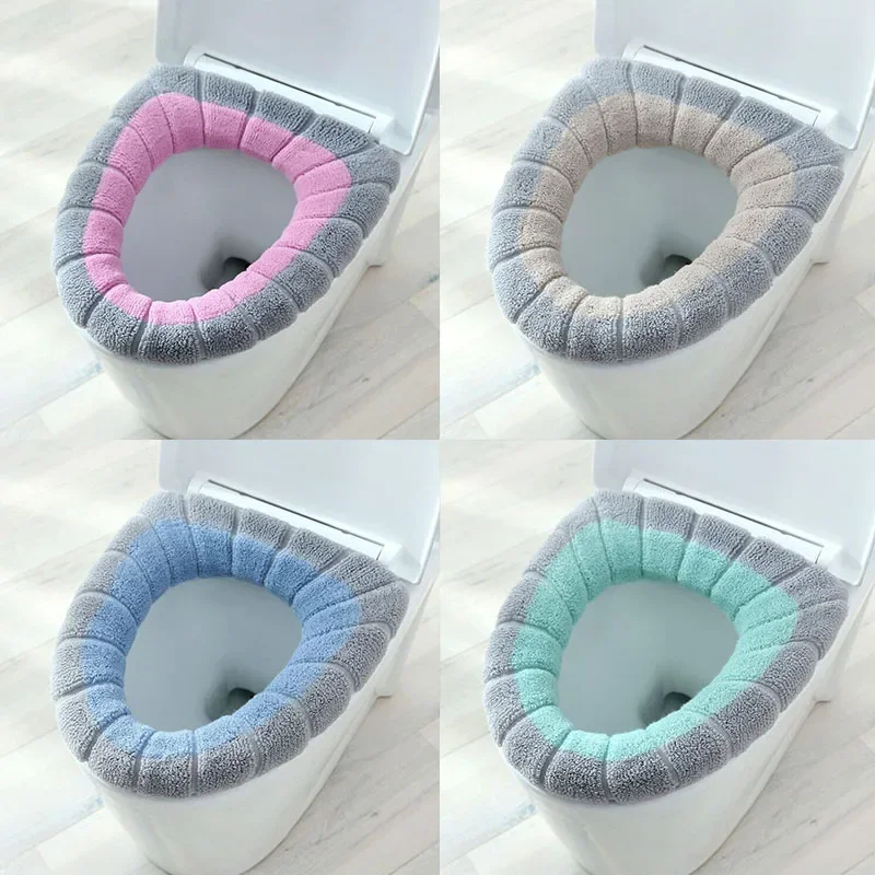 Home Bathroom Mats - Copriwater in maglia a forma di