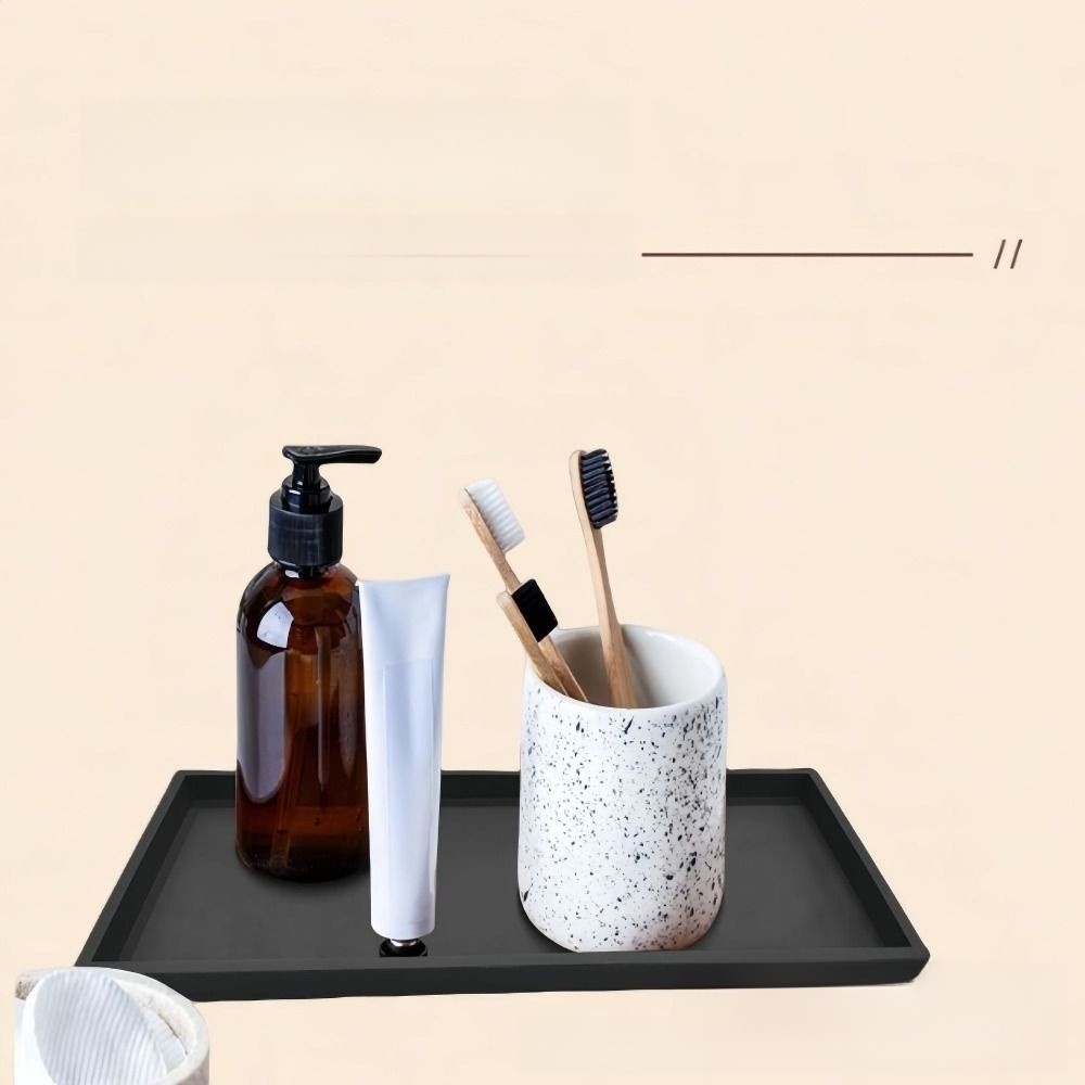 Zara Home Bathroom Tray - Vassoio da Bagno Rinforzato, Rettangolare in