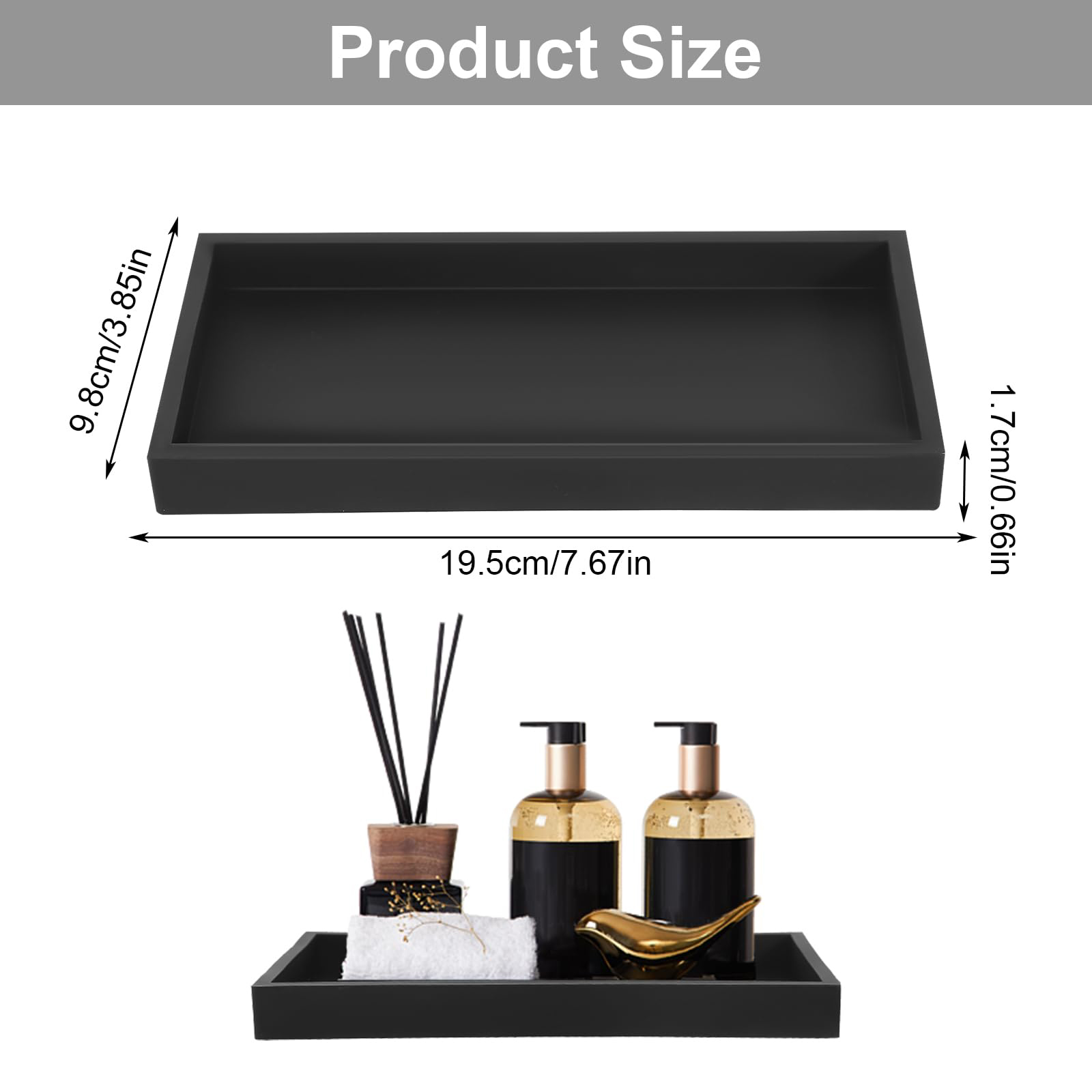 Zara Home Bathroom Tray - Vassoio da appoggio per bagno, vassoio