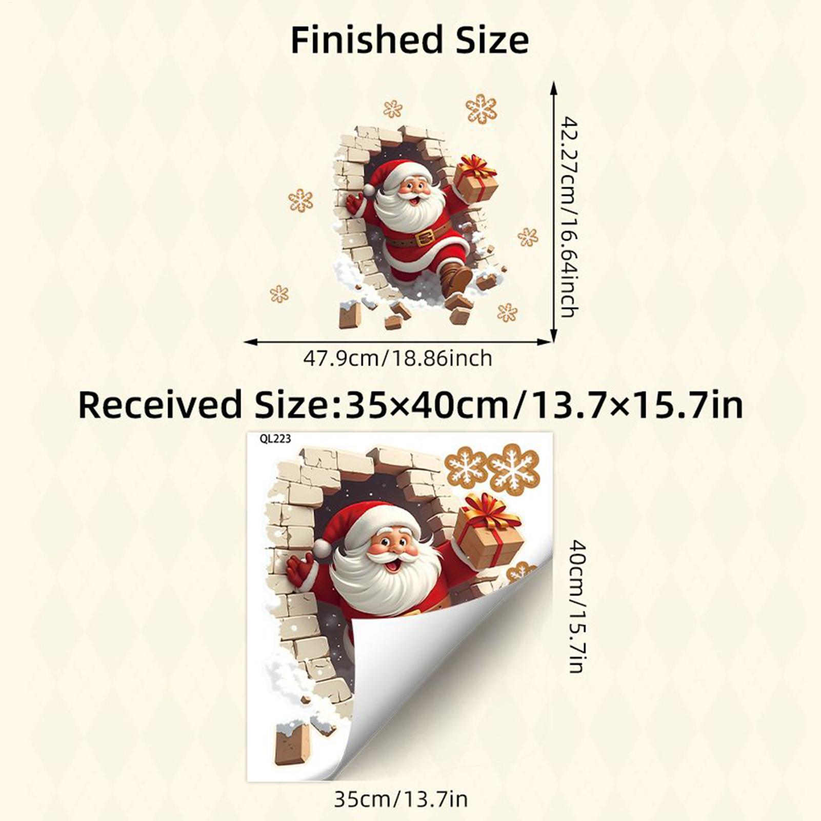 Adesivi murali Babbo Natale Ad - Home Bathroom Break recensione e prezzo