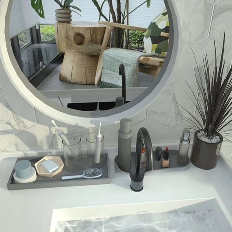 Vassoio portaoggetti in silico - Zara Home Bathroom Tray recensione e prezzo