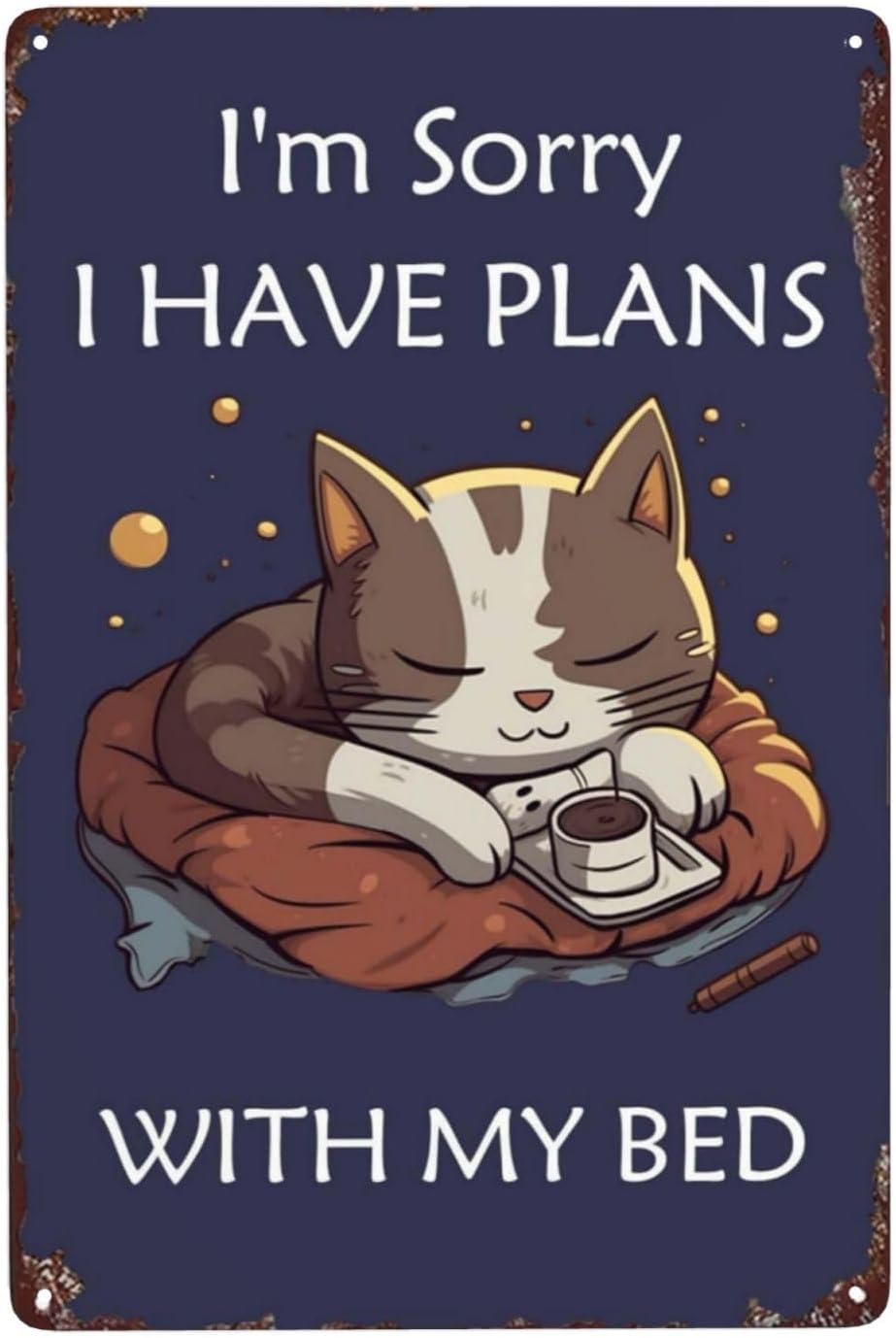 Poster in metallo Apology Cat  - Home Bathroom Plan recensione e prezzo