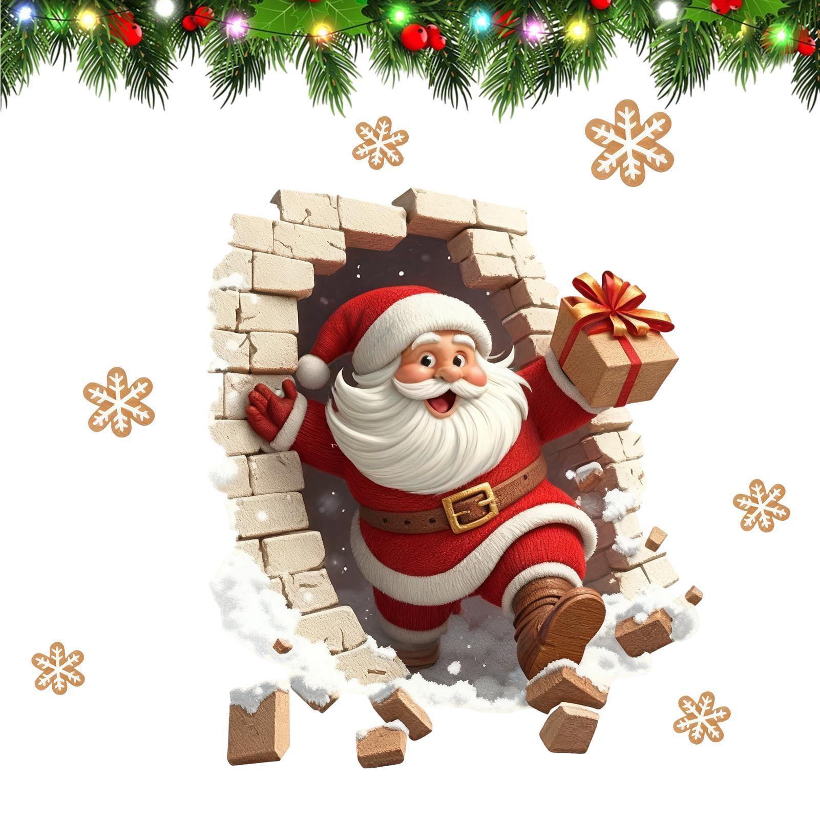 Adesivi murali Natale Babbo Na - Home Bathroom Break recensione e prezzo