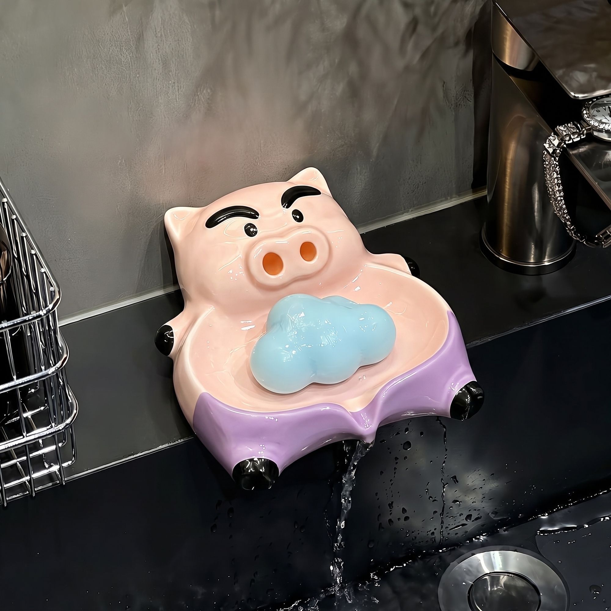 Carino Portasapone Bo-chan, Cr - Home Goods Bathroom Vanity recensione e prezzo